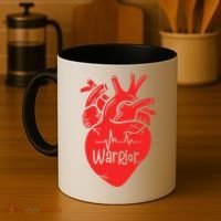 CHD Warrior Congenital Heart Defects 1 In 100 Heart Warrior Coffee Mug thumb 4