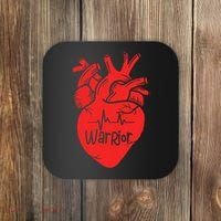 CHD Warrior Congenital Heart Defects 1 In 100 Heart Warrior Coaster thumb 0