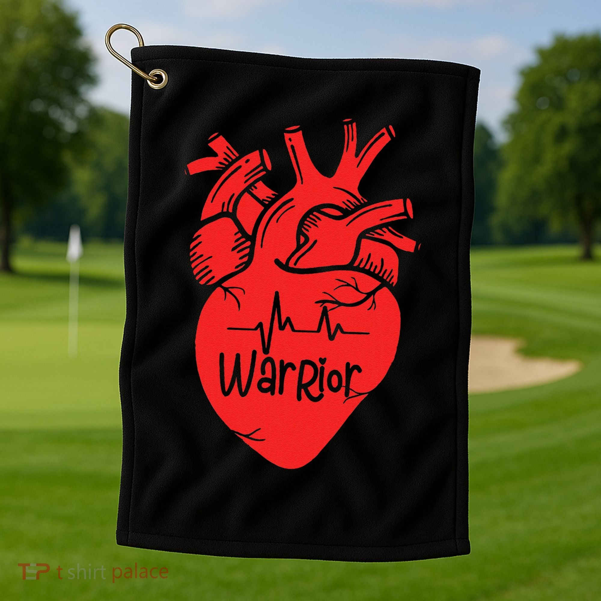 CHD Warrior Congenital Heart Defects 1 In 100 Heart Warrior Golf Towel