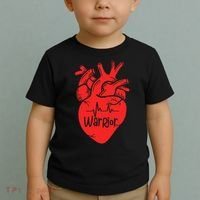 CHD Warrior Congenital Heart Defects 1 In 100 Heart Warrior Toddler T-Shirt thumb 2
