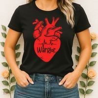 CHD Warrior Congenital Heart Defects 1 In 100 Heart Warrior Women's T-Shirt thumb 2