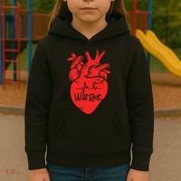 CHD Warrior Congenital Heart Defects 1 In 100 Heart Warrior Kids Hoodie thumb 3