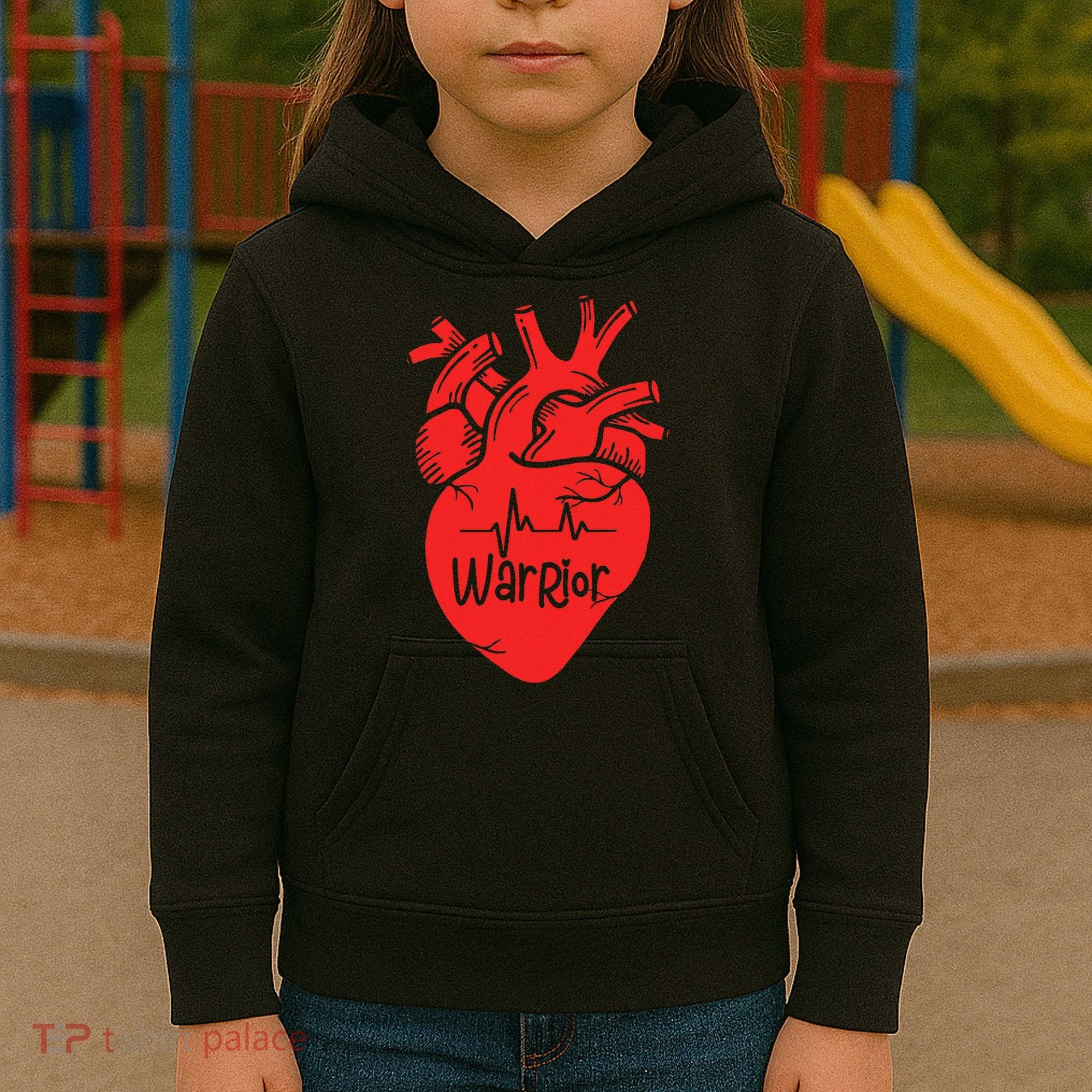 CHD Warrior Congenital Heart Defects 1 In 100 Heart Warrior Kids Hoodie