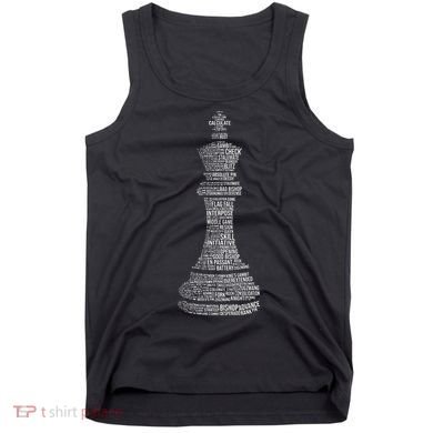 Chess Words Chess Club Chess Player Chess Lover Tank Top