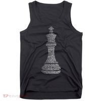 Chess Words Chess Club Chess Player Chess Lover Tank Top thumb 0