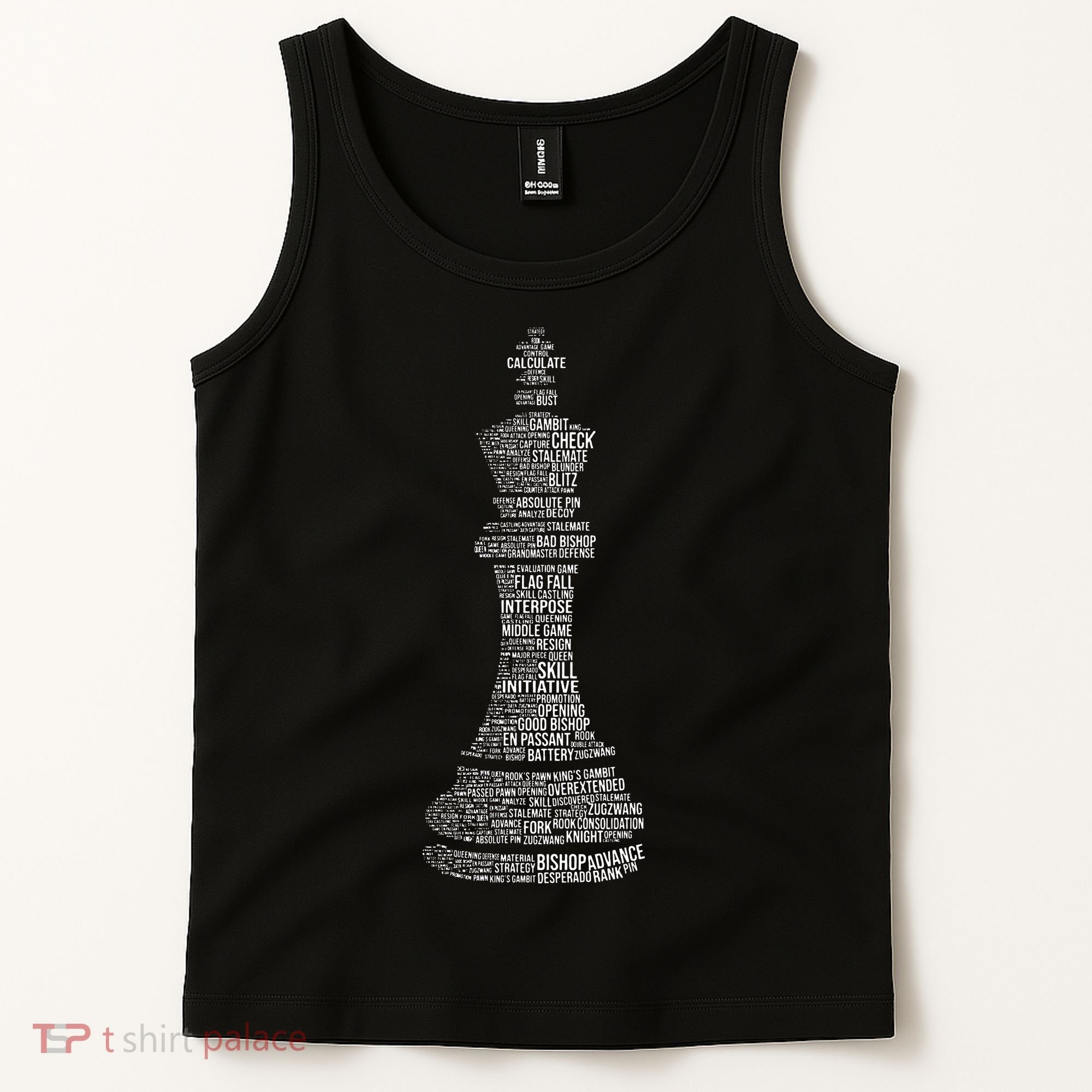 Chess Words Chess Club Chess Player Chess Lover Tank Top