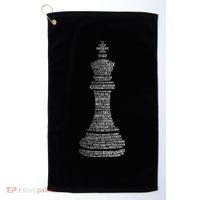 Chess Words Chess Club Chess Player Chess Lover Golf Towel thumb 0