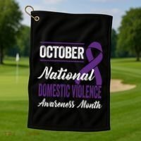 Chd Warrior Congenital Heart Disease Awareness Gift Golf Towel thumb 1
