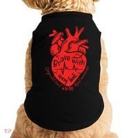 CHD Warrior Congenital Heart Defects Brave With Every A Doggie Tank thumb 0