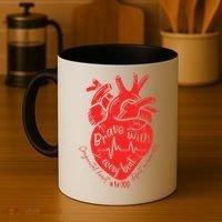 CHD Warrior Congenital Heart Defects Brave With Every A Coffee Mug thumb 4
