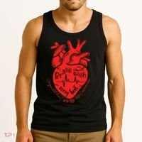 CHD Warrior Congenital Heart Defects Brave With Every A Tank Top thumb 3
