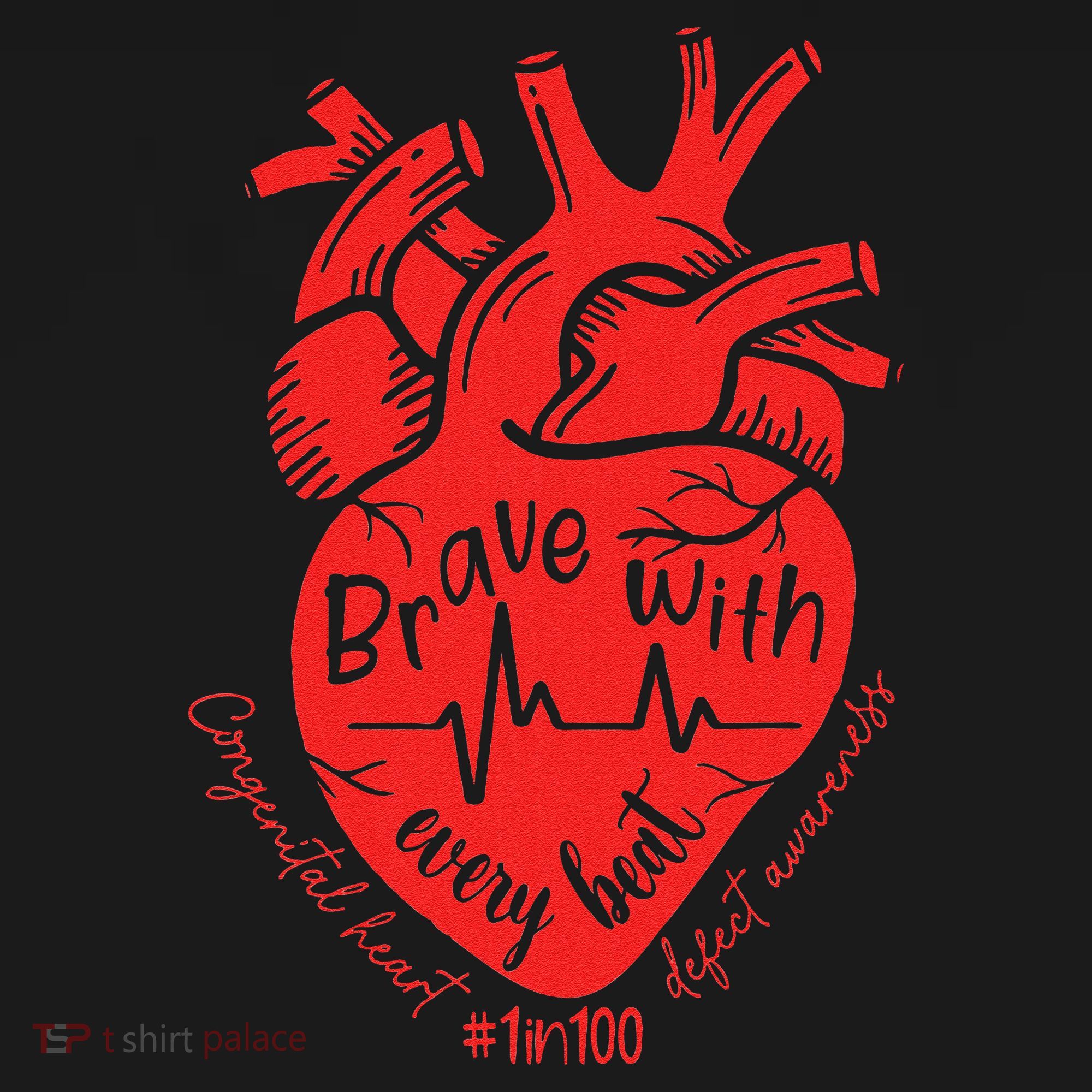CHD Warrior Congenital Heart Defects Brave With Every A Tank Top