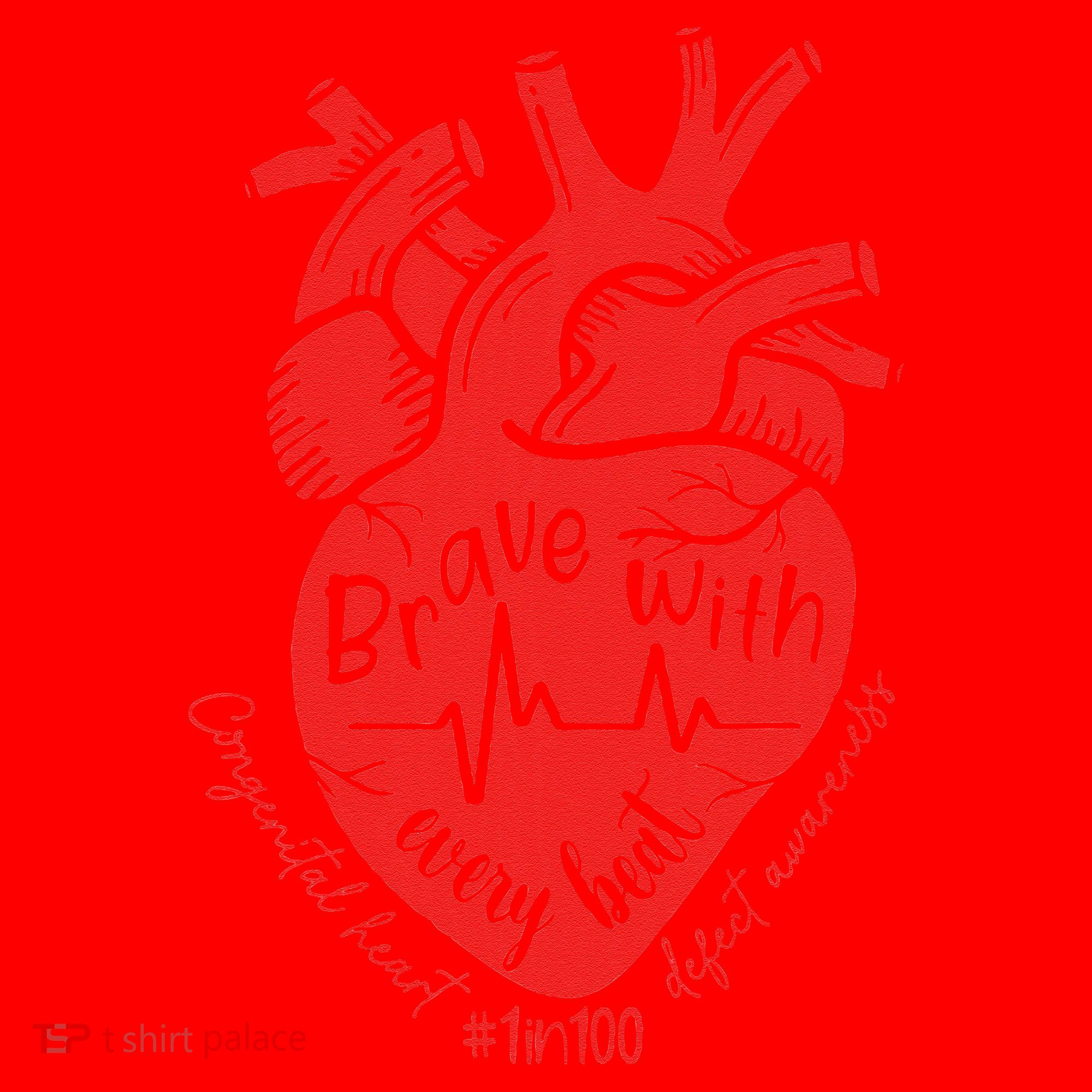 CHD Warrior Congenital Heart Defects Brave With Every A Santa Hat