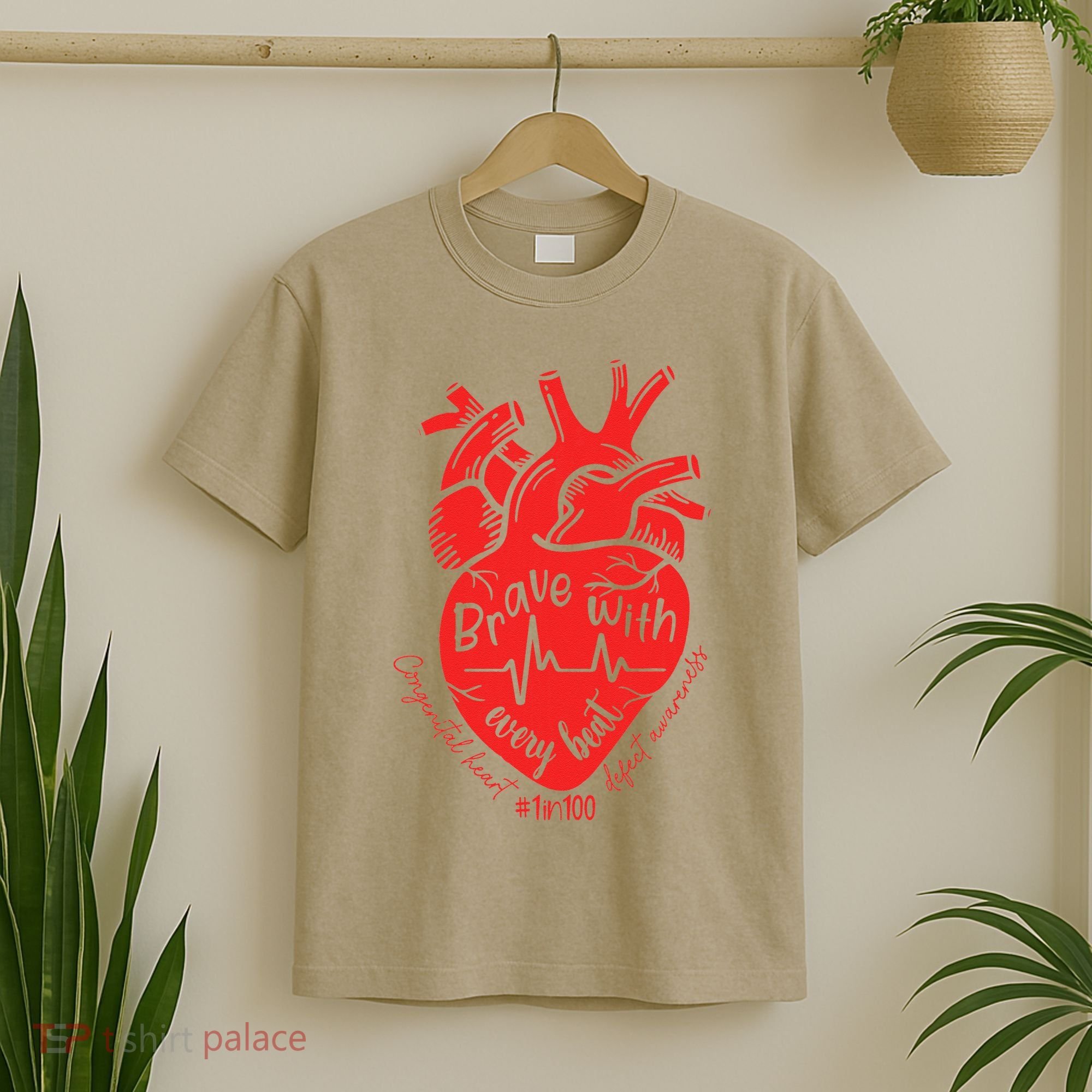 CHD Warrior Congenital Heart Defects Brave With Every A T-Shirt