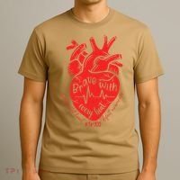 CHD Warrior Congenital Heart Defects Brave With Every A T-Shirt thumb 3
