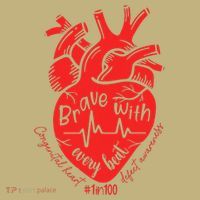 CHD Warrior Congenital Heart Defects Brave With Every A Button thumb 1