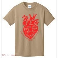 CHD Warrior Congenital Heart Defects Brave With Every A Kids T-Shirt thumb 0