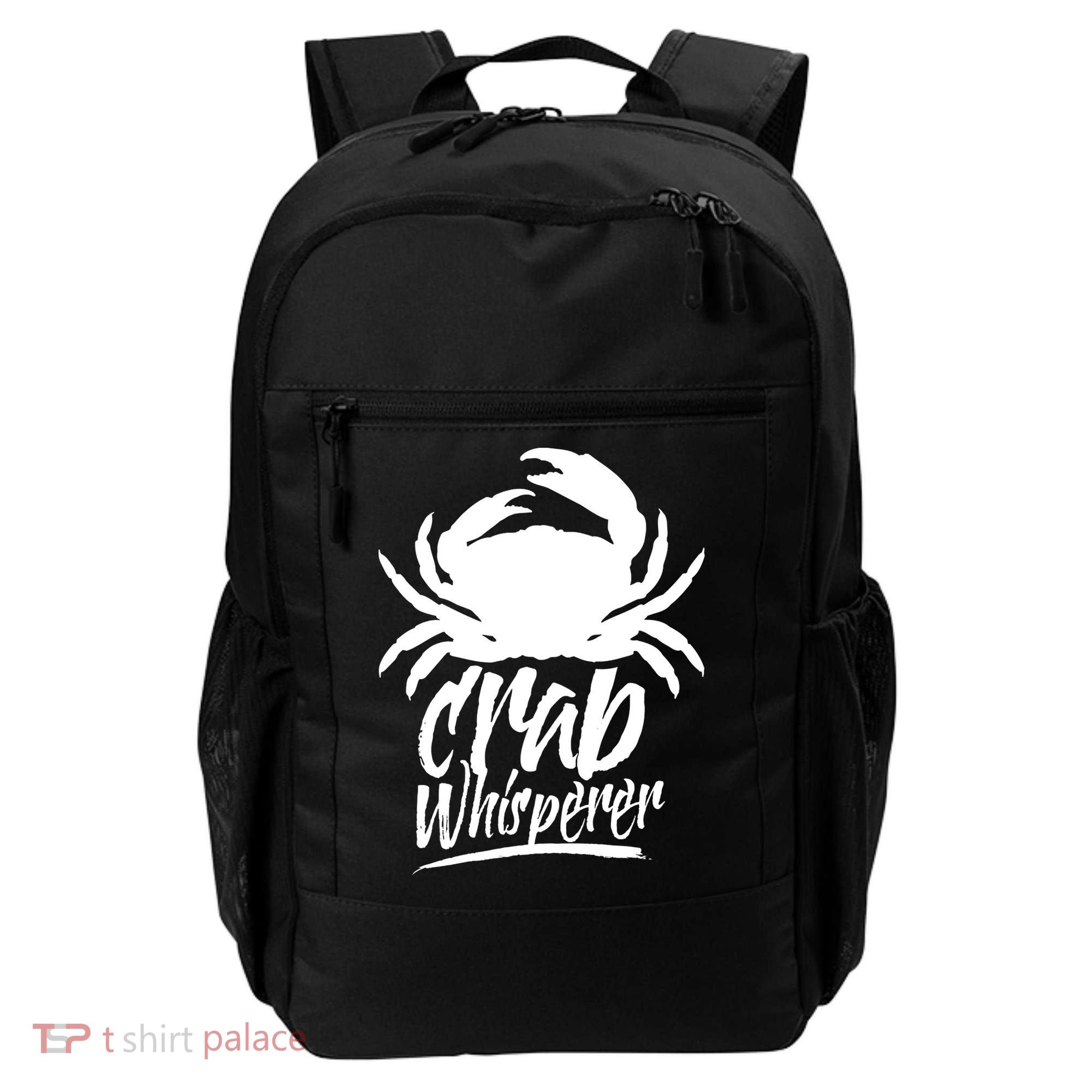 Crab Whisperer Crabs Crabber Crabbing Fishing Backpack