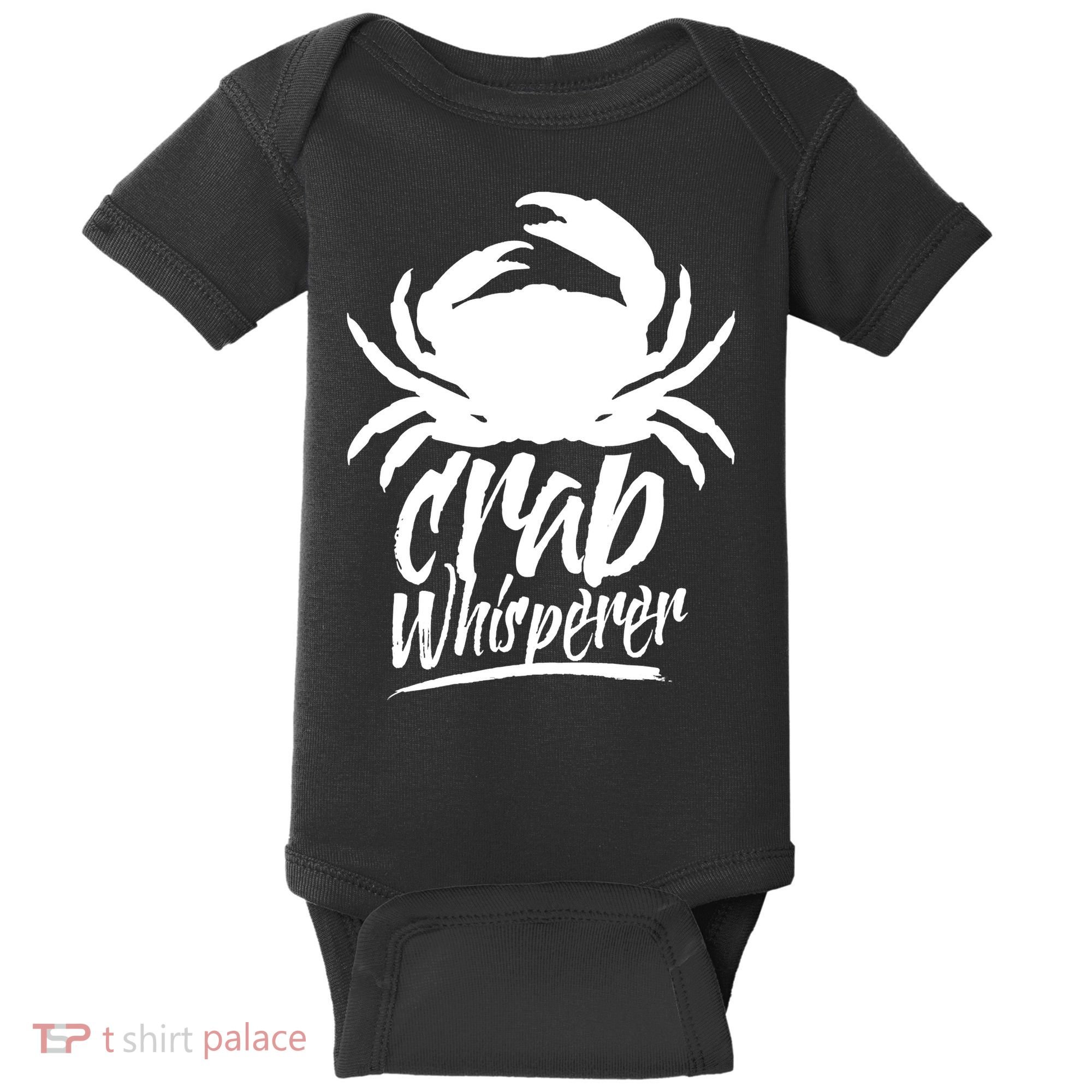 Crab Whisperer Crabs Crabber Crabbing Fishing Baby Bodysuit