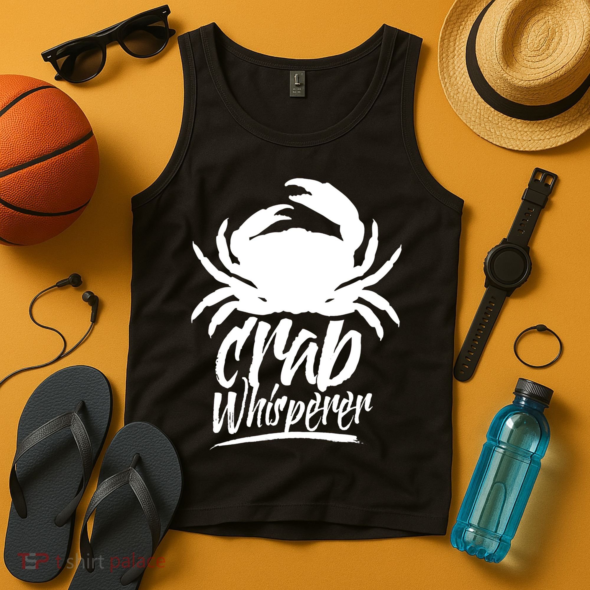 Crab Whisperer Crabs Crabber Crabbing Fishing Tank Top