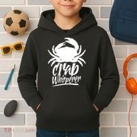 Crab Whisperer Crabs Crabber Crabbing Fishing Kids Hoodie thumb 2