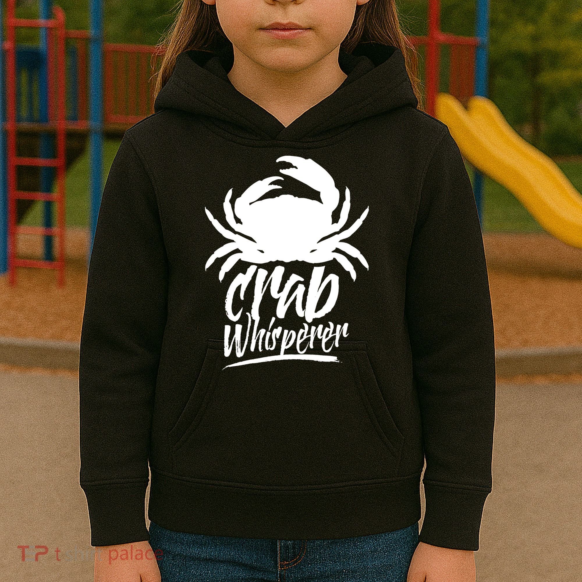 Crab Whisperer Crabs Crabber Crabbing Fishing Kids Hoodie