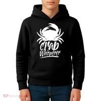 Crab Whisperer Crabs Crabber Crabbing Fishing Kids Hoodie thumb 4