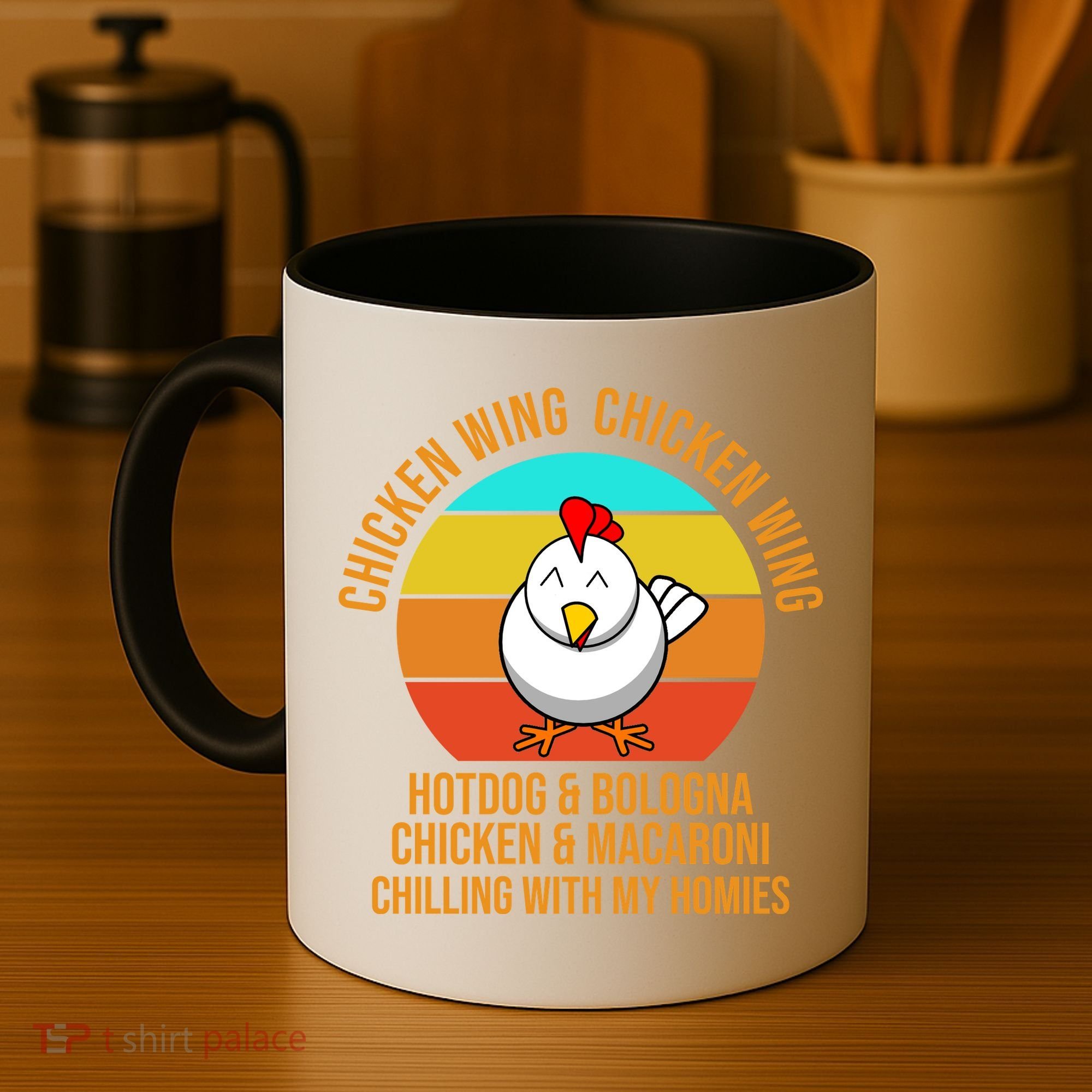 Chicken Wing Chicken Wing Hot Dog And Bologna Coffee Mug
