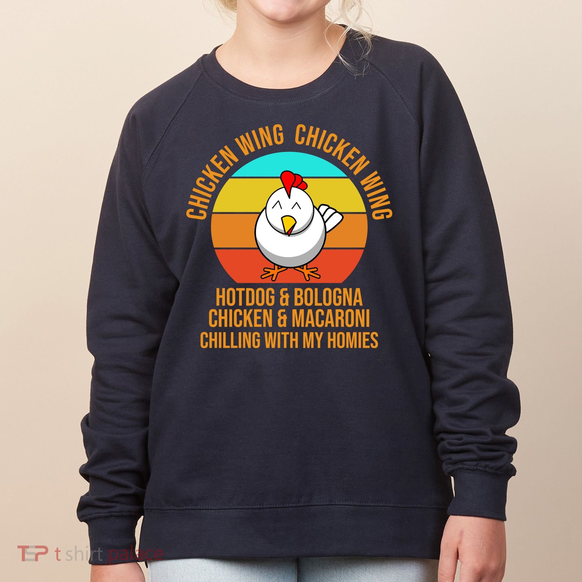 Chicken Wing Chicken Wing Hot Dog And Bologna Women's Sweatshirt