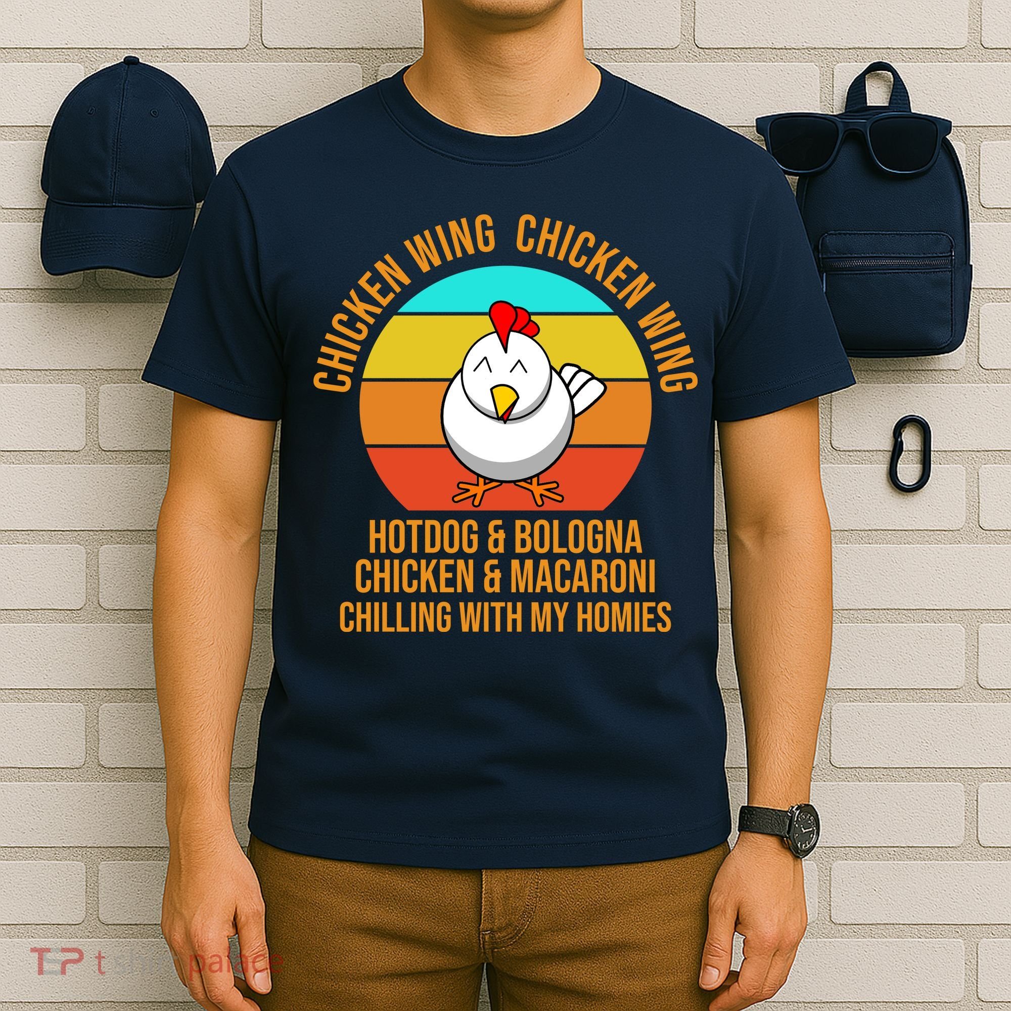 Chicken Wing Chicken Wing Hot Dog And Bologna T-Shirt