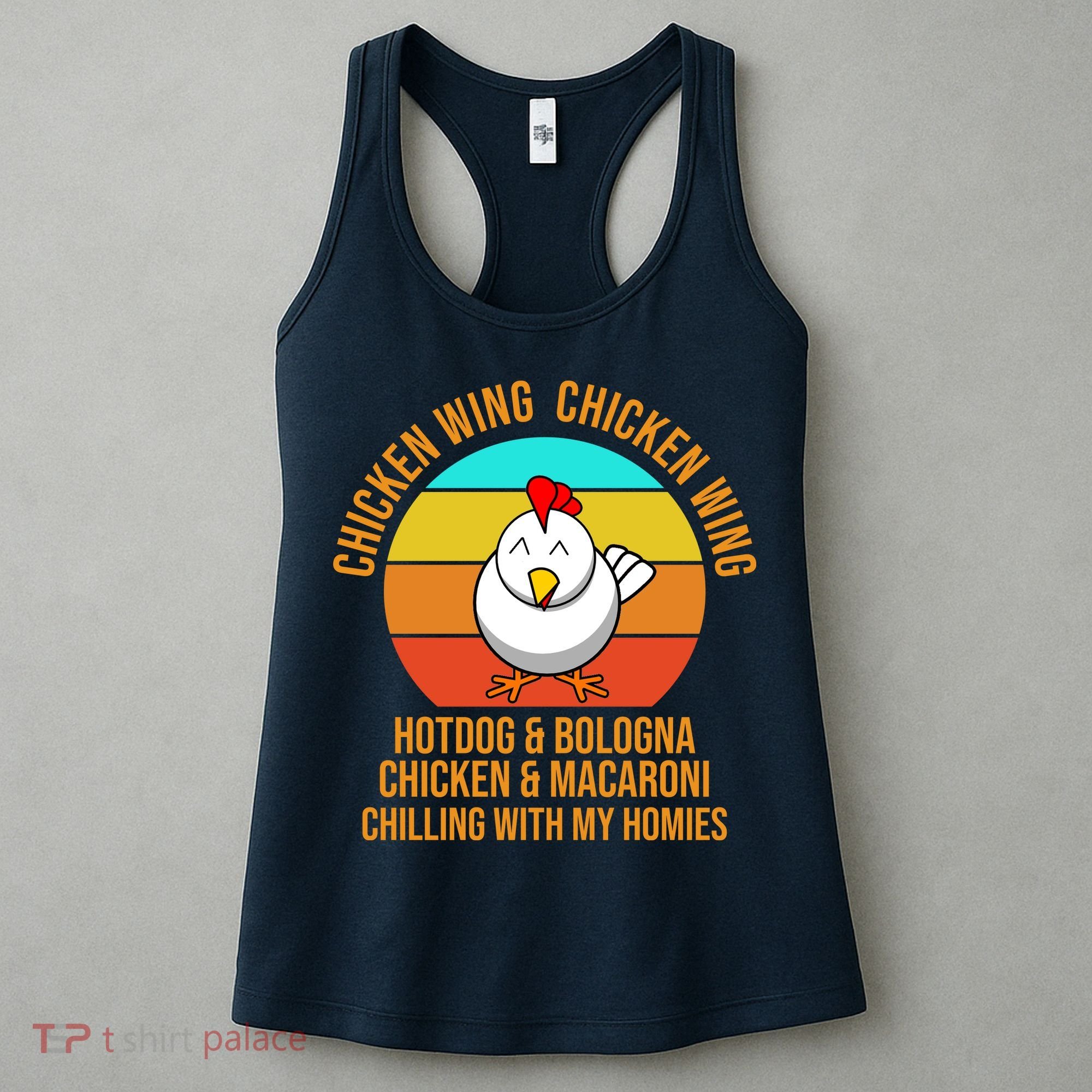 Chicken Wing Chicken Wing Hot Dog And Bologna Women's Tank Top