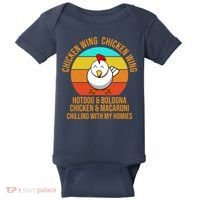 Chicken Wing Chicken Wing Hot Dog And Bologna Baby Bodysuit thumb 0