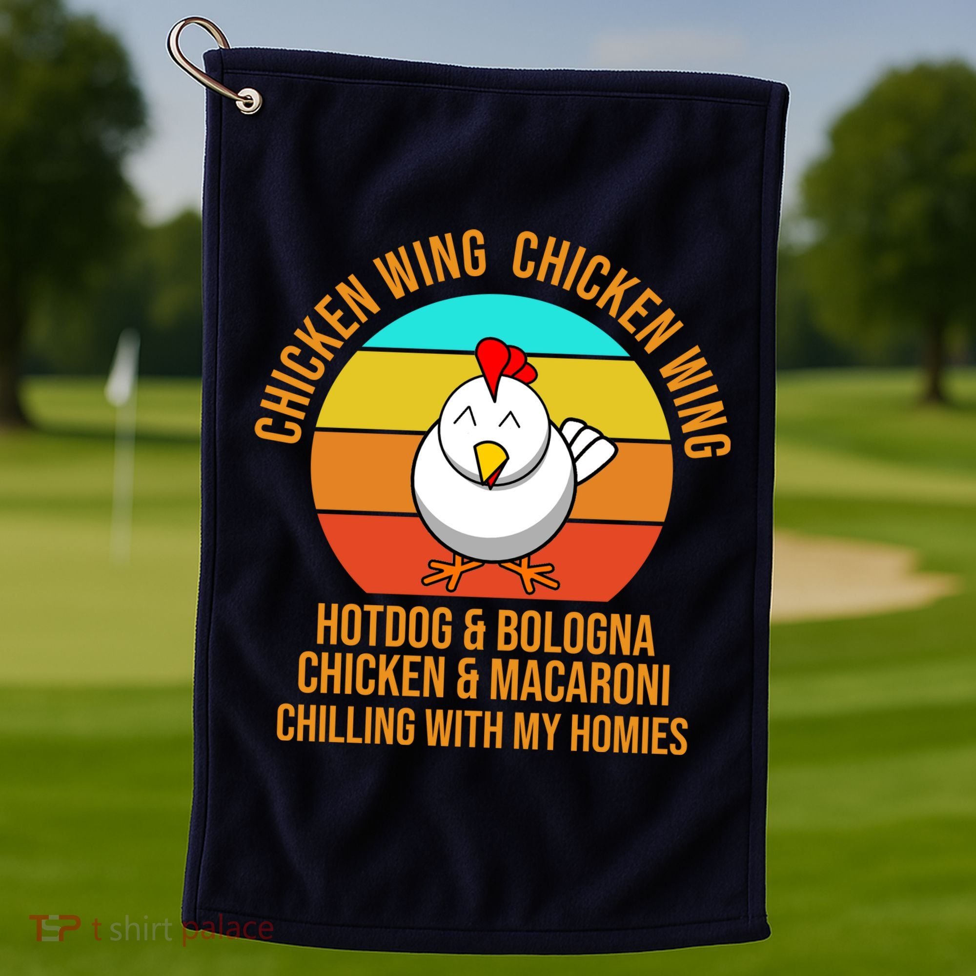 Chicken Wing Chicken Wing Hot Dog And Bologna Golf Towel
