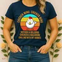 Chicken Wing Chicken Wing Hot Dog And Bologna Women's T-Shirt thumb 2