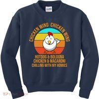 Chicken Wing Chicken Wing Hot Dog And Bologna Kids Sweatshirt thumb 0