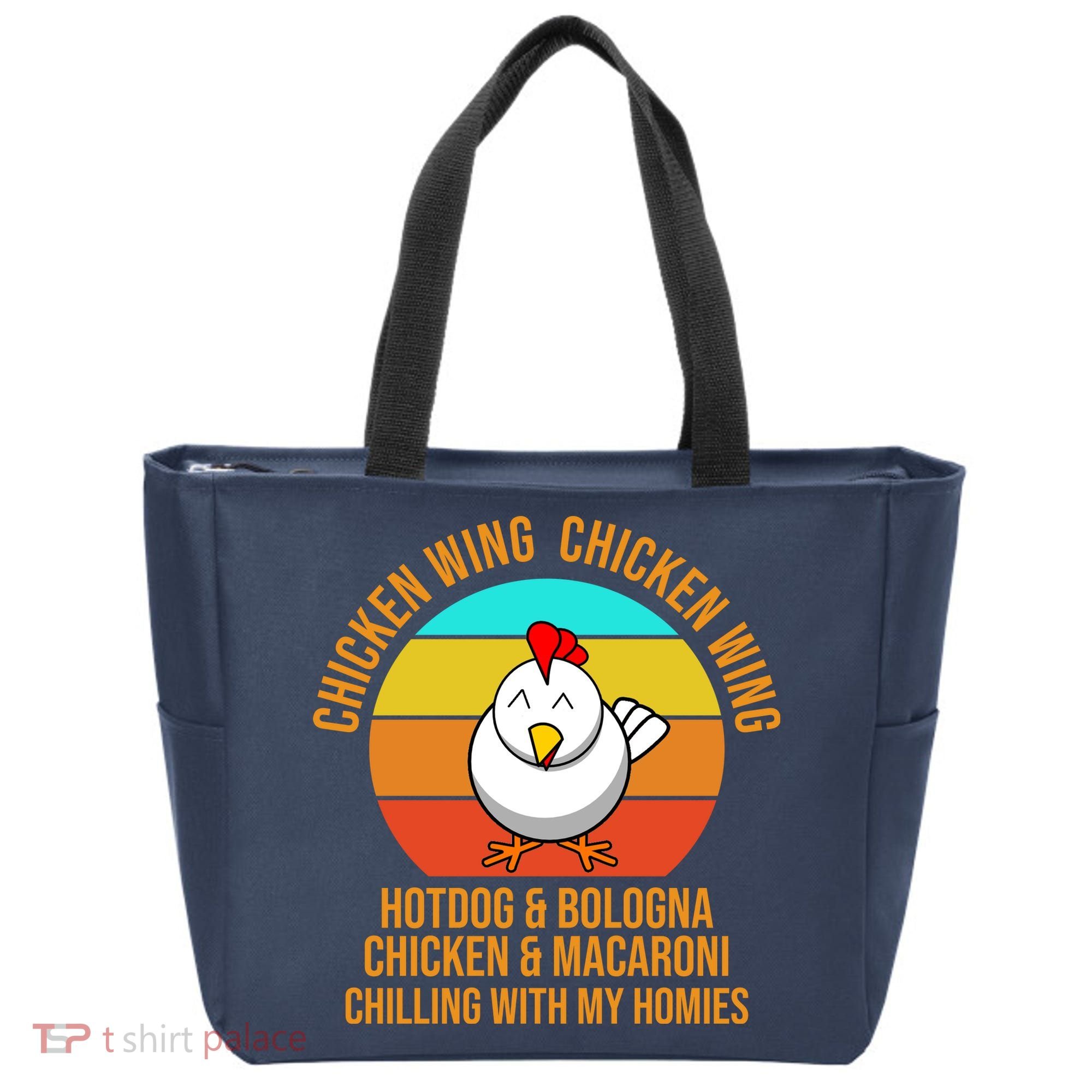 Chicken Wing Chicken Wing Hot Dog And Bologna Tote Bag