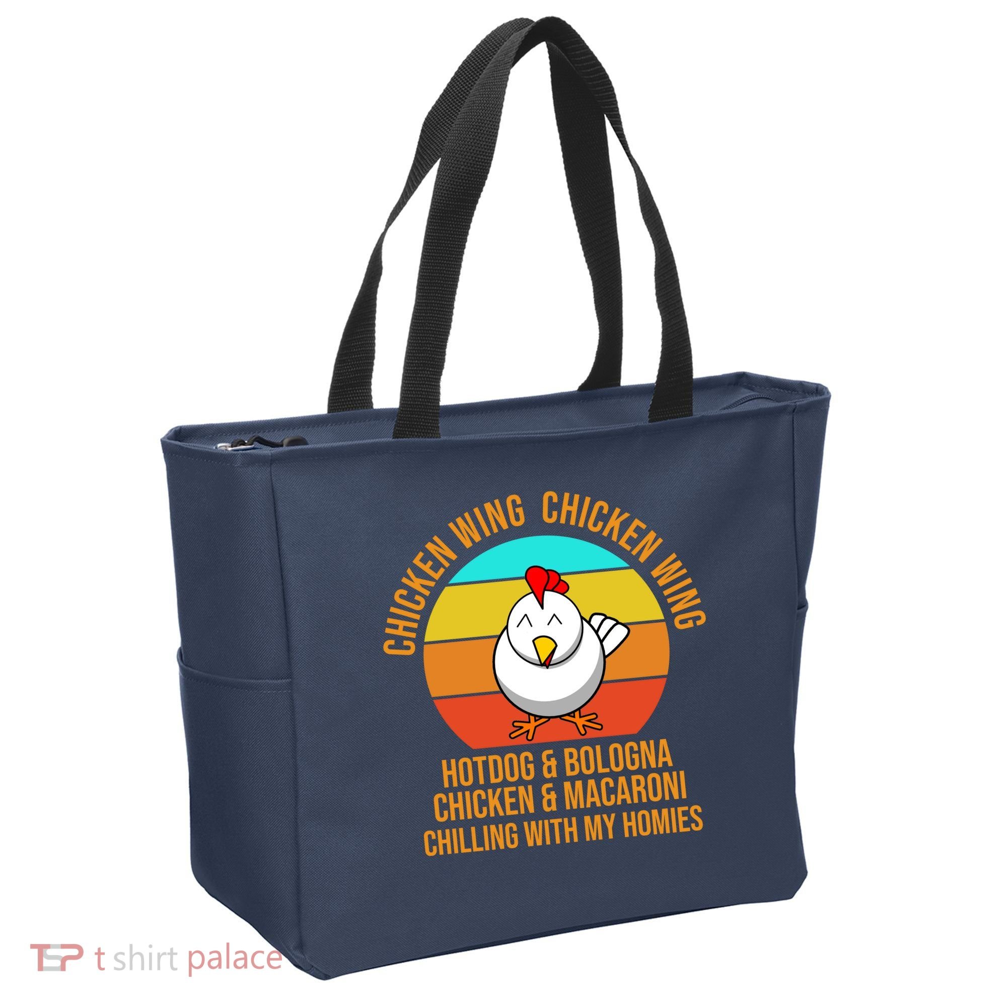 Chicken Wing Chicken Wing Hot Dog And Bologna Tote Bag