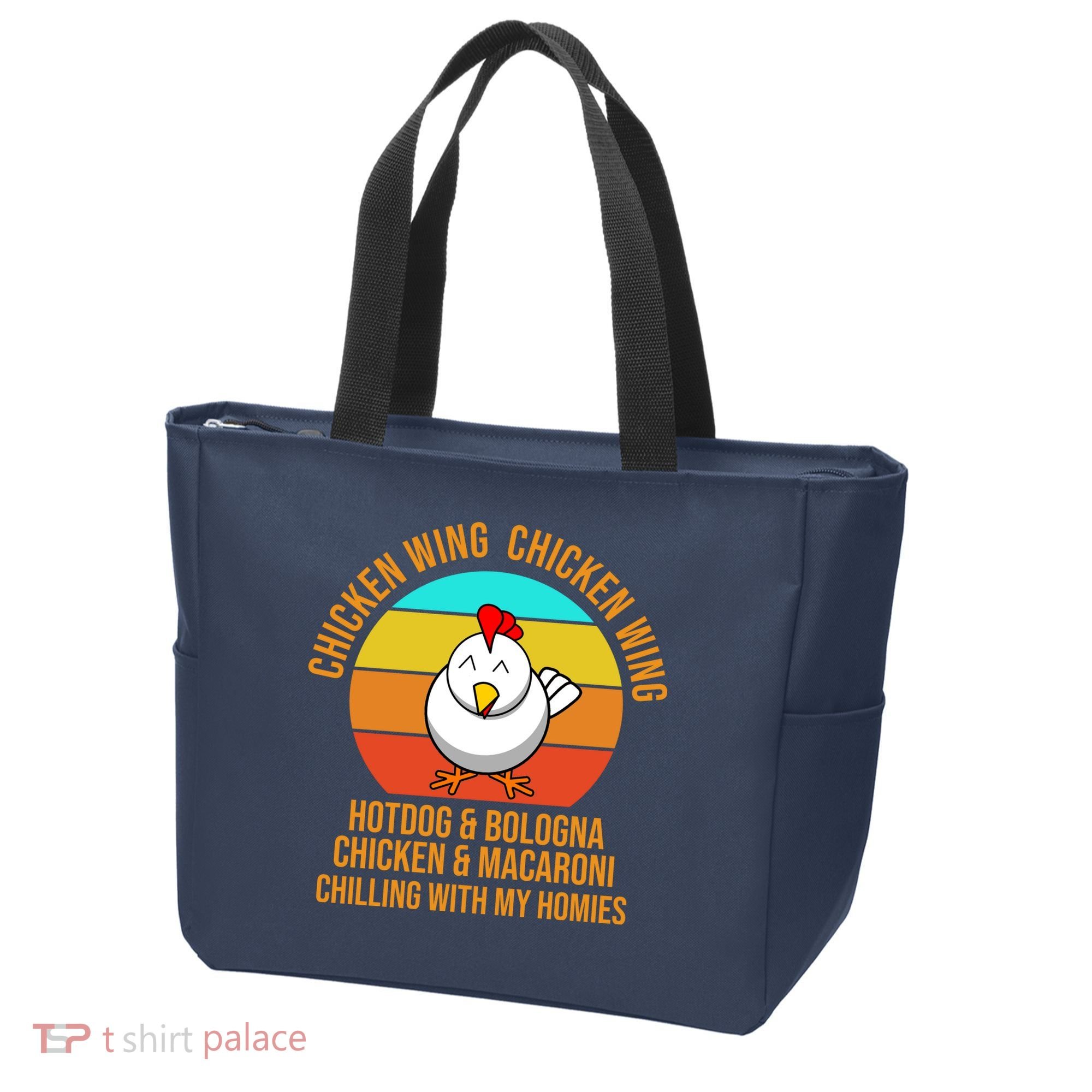 Chicken Wing Chicken Wing Hot Dog And Bologna Tote Bag
