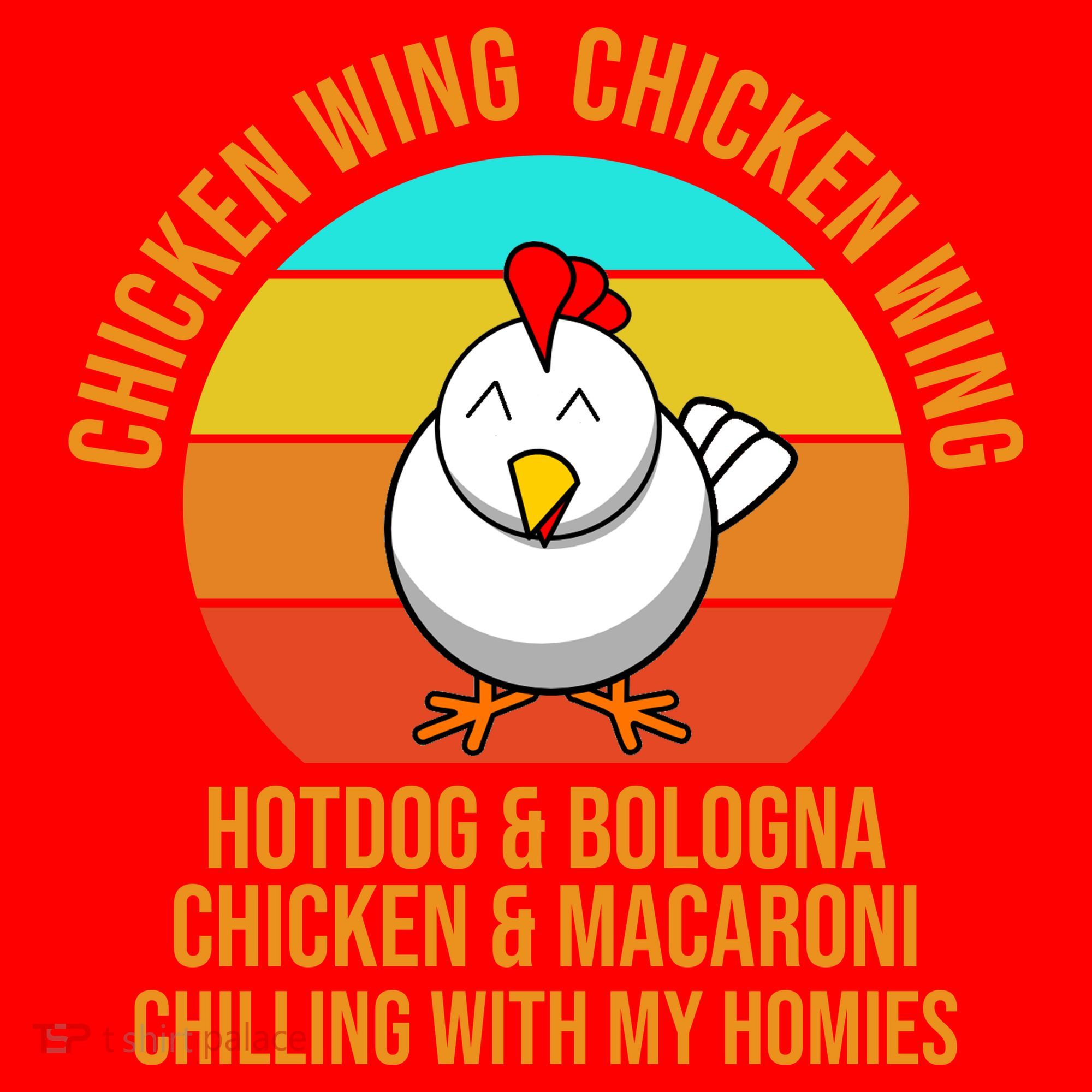 Chicken Wing Chicken Wing Hot Dog And Bologna Santa Hat