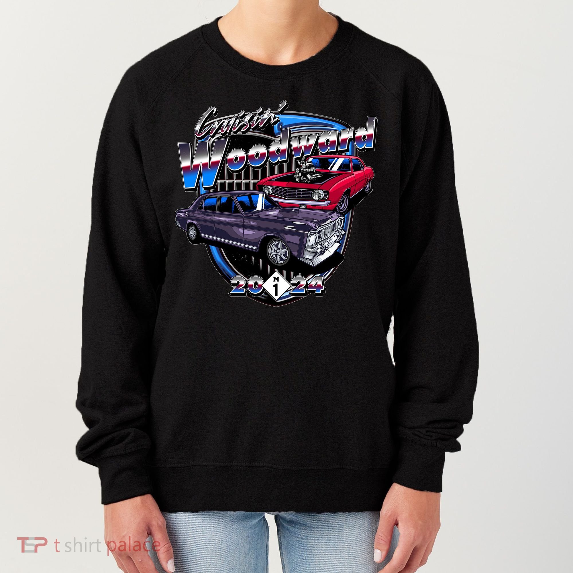 Cruisin Woodward Classic Cars 2024 Women's Sweatshirt