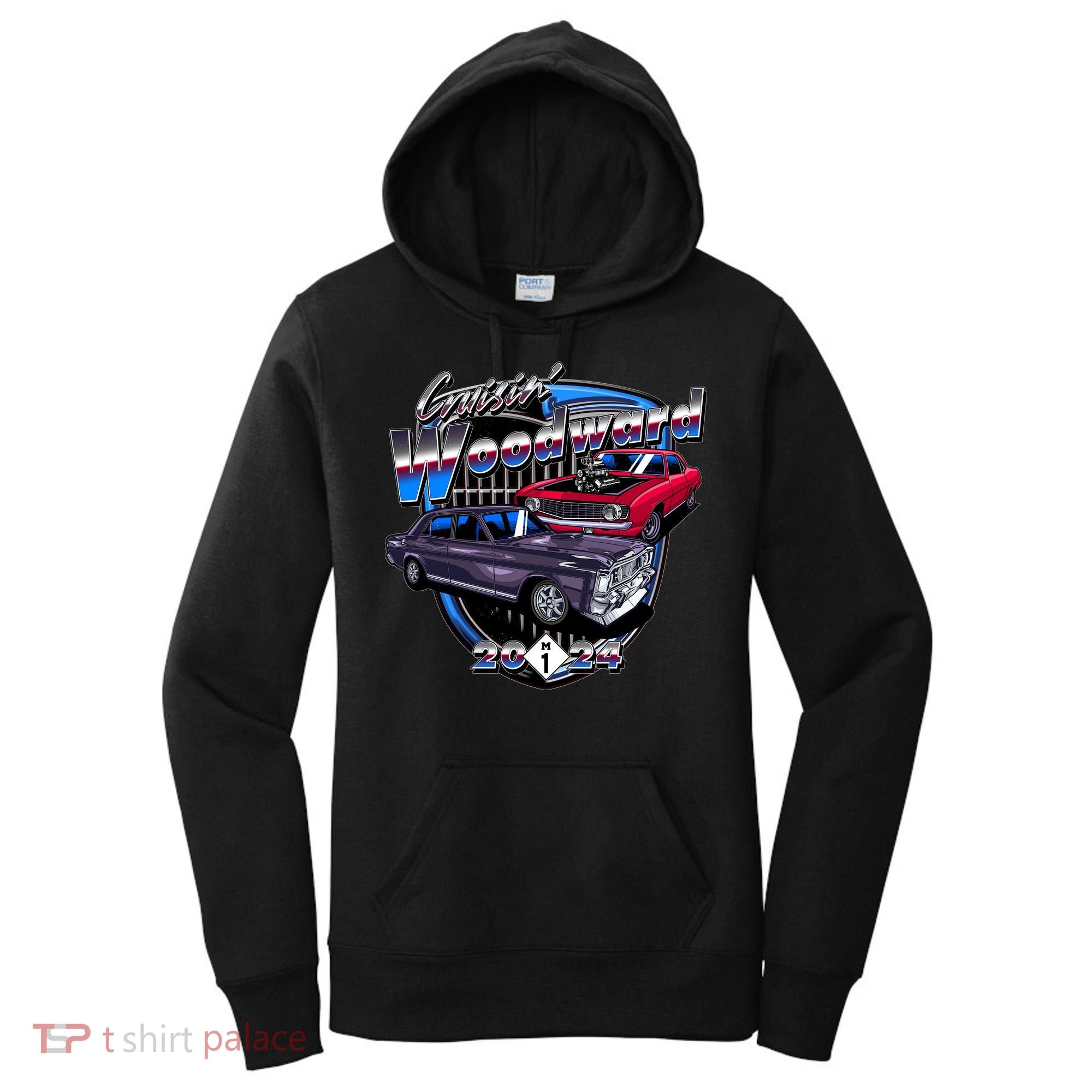 Cruisin Woodward Classic Cars 2024 Women's Hoodie