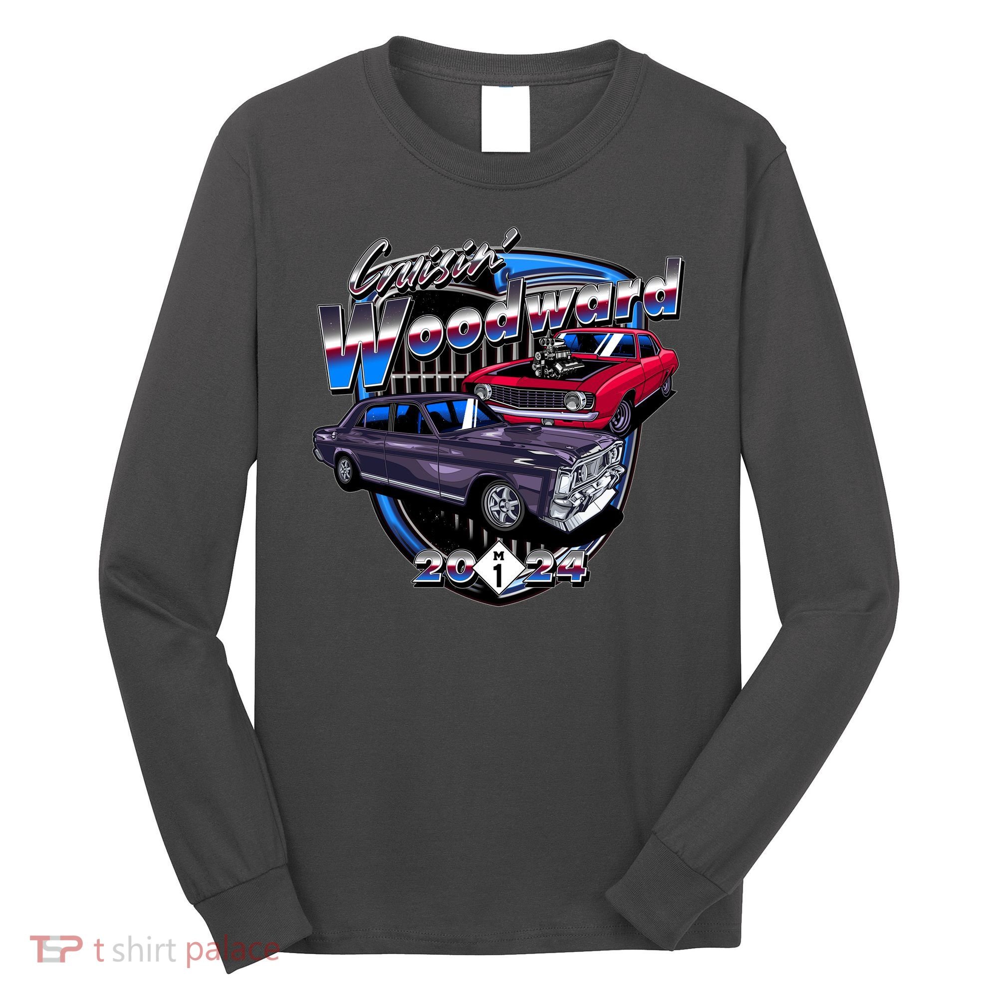 Cruisin Woodward Classic Cars 2024 Long Sleeve Shirt
