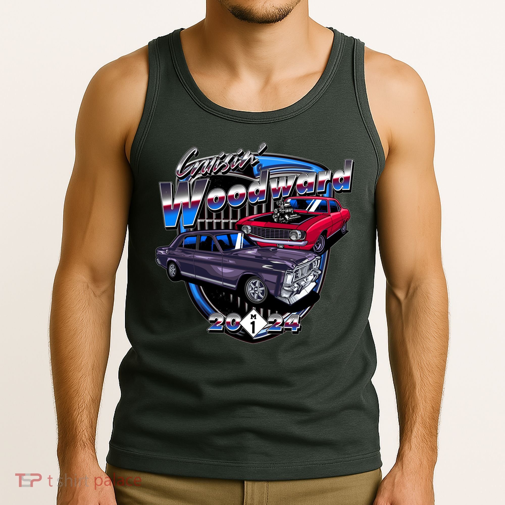Cruisin Woodward Classic Cars 2024 Tank Top