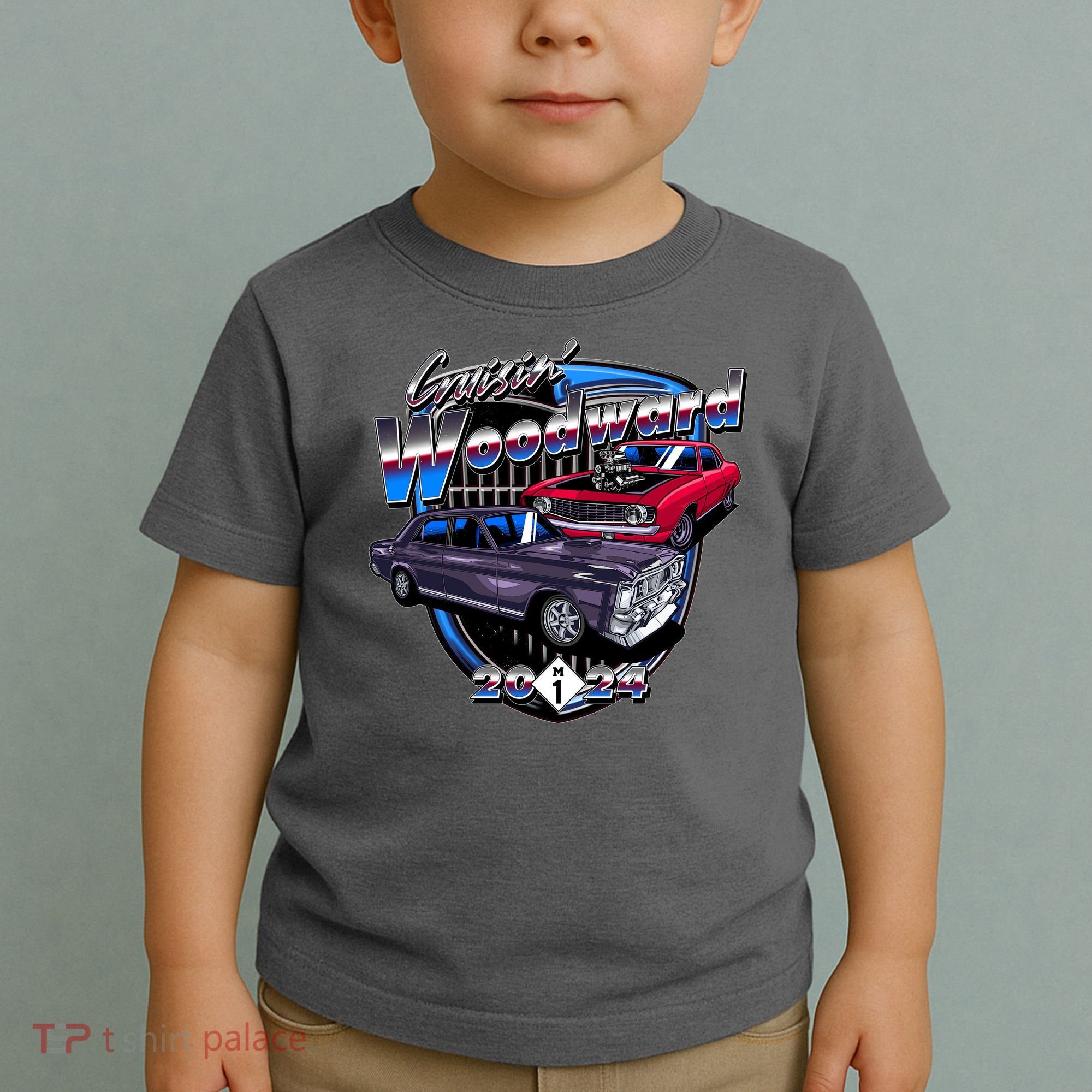 Cruisin Woodward Classic Cars 2024 Toddler T-Shirt