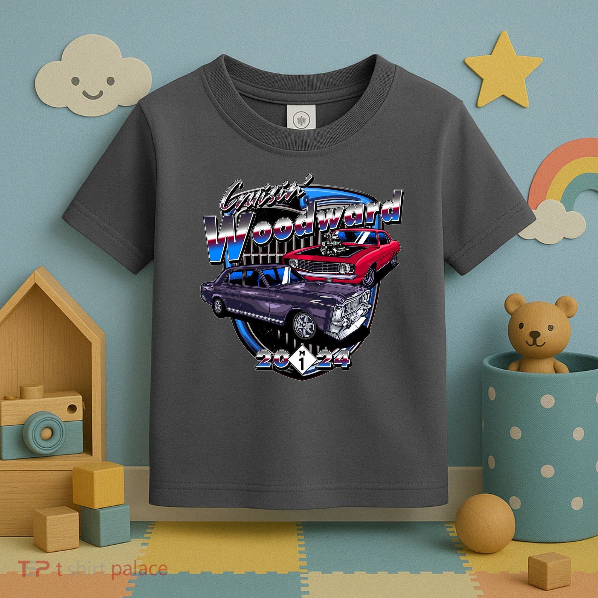 Cruisin Woodward Classic Cars 2024 Toddler T-Shirt