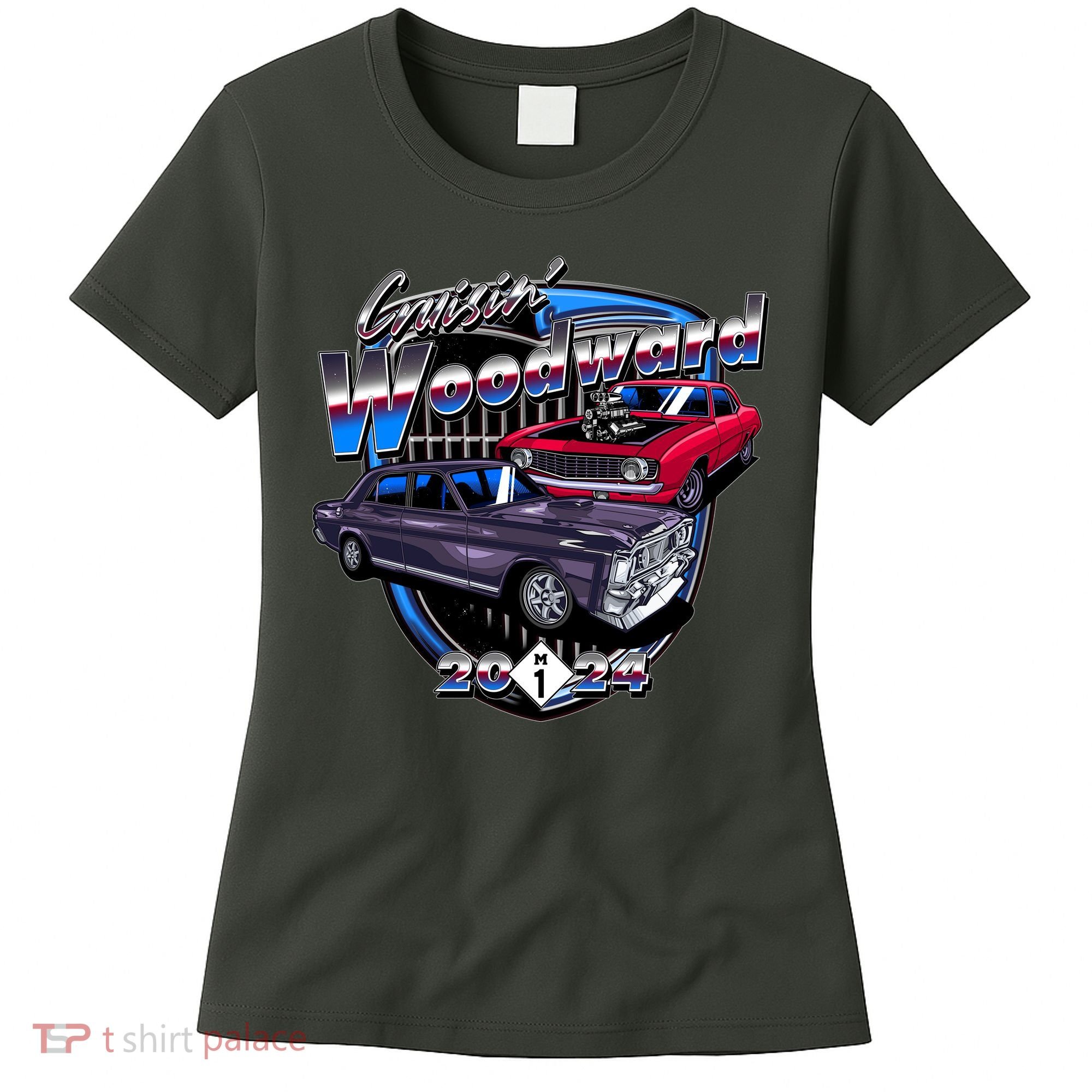 Cruisin Woodward Classic Cars 2024 Women's T-Shirt