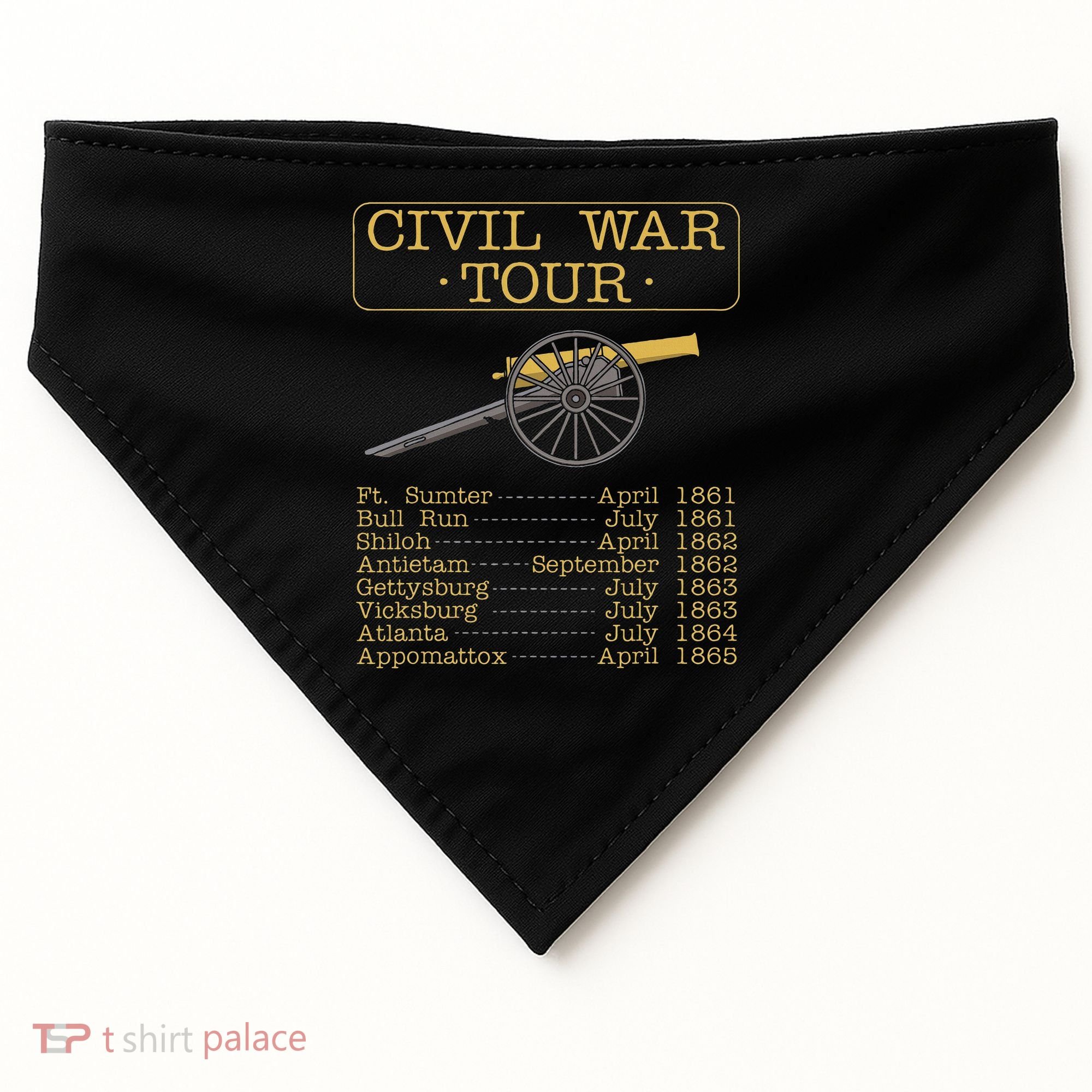 Civil War Civil War Reenactment USA-Made Doggie Bandana