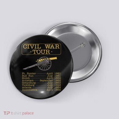 Civil War Civil War Reenactment Button