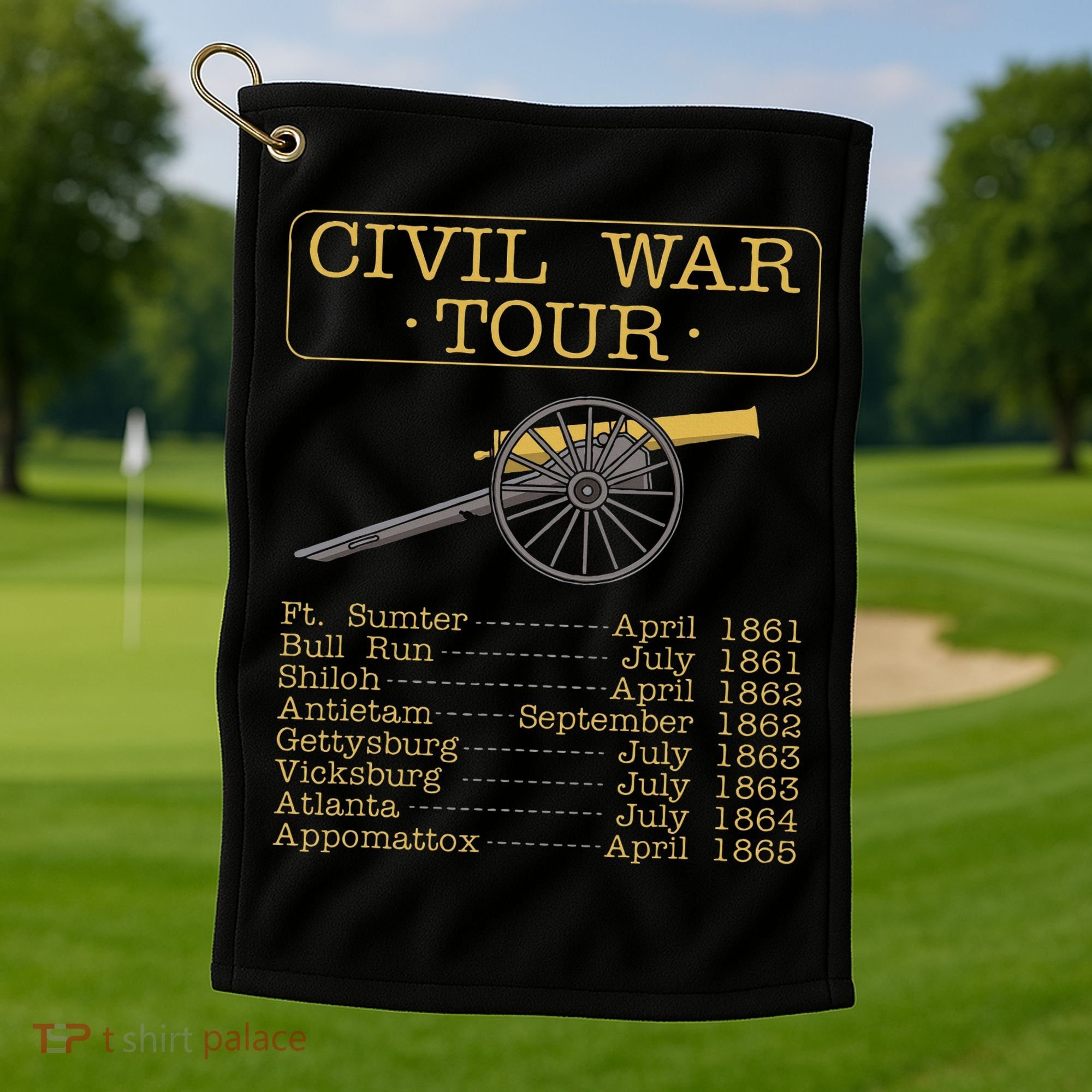 Civil War Civil War Reenactment Golf Towel