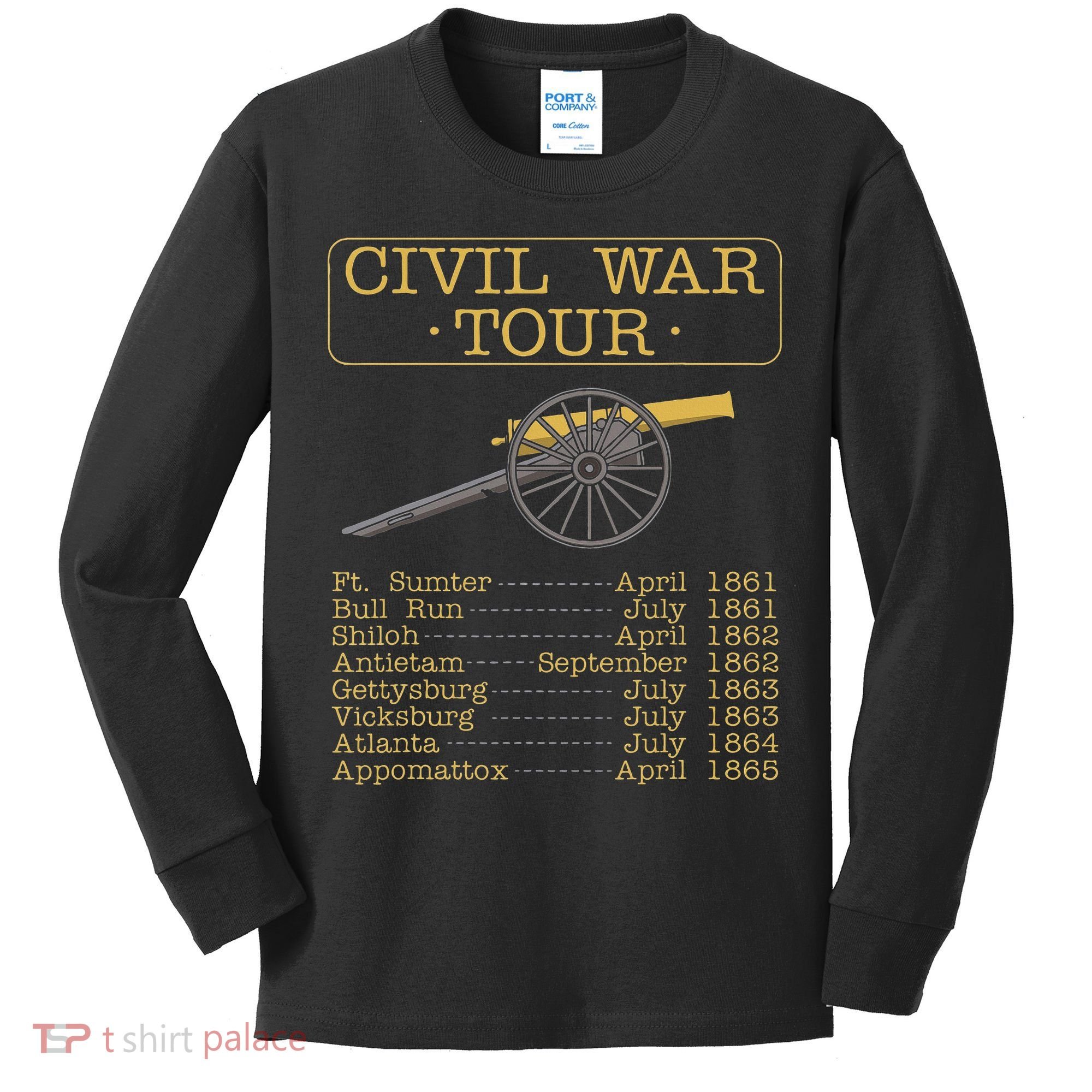 Civil War Civil War Reenactment Kids Long Sleeve Shirt
